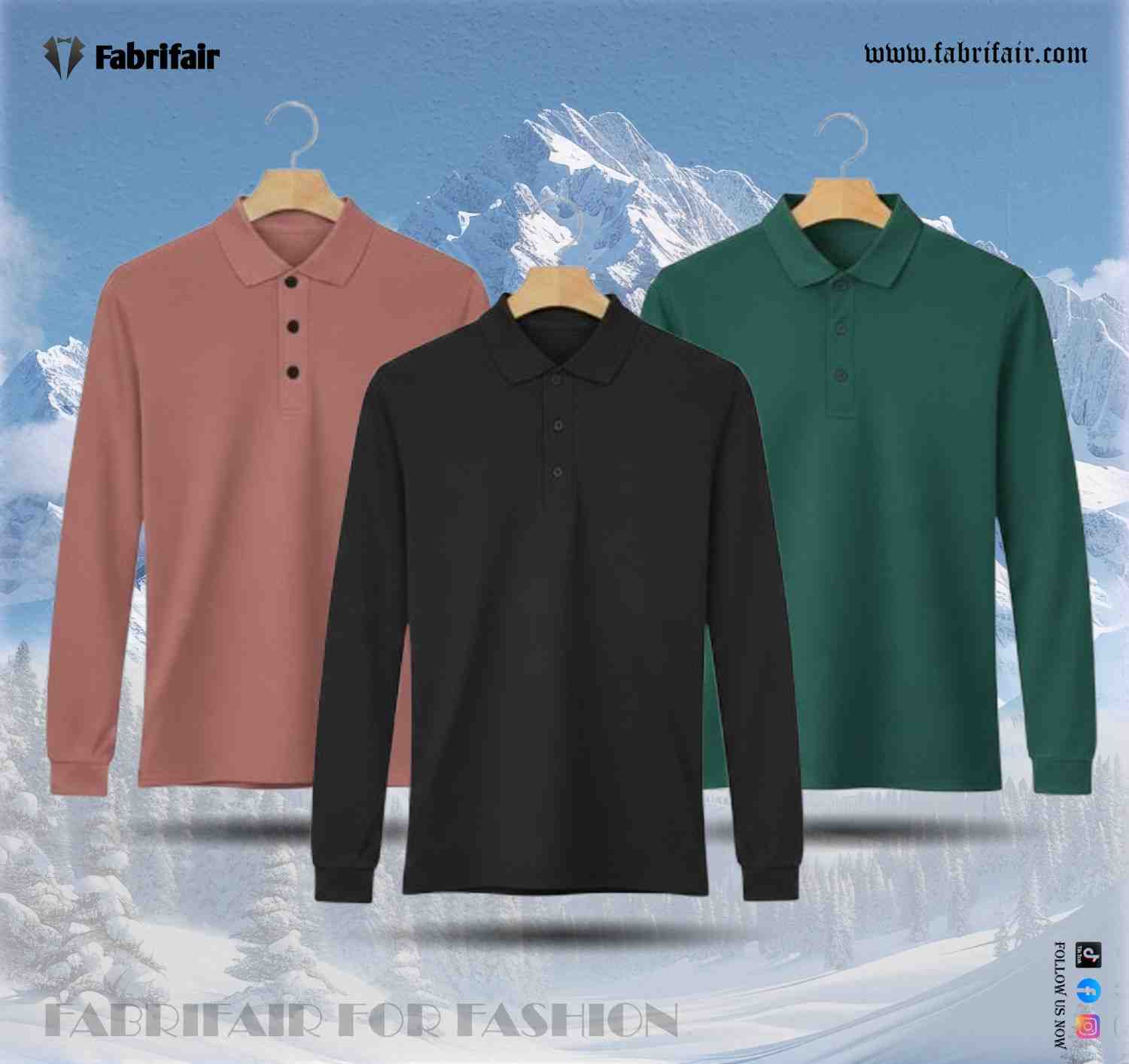 Mens 3pis Combo Stylish Full Sleeve PK Kulti Polo T-shirt