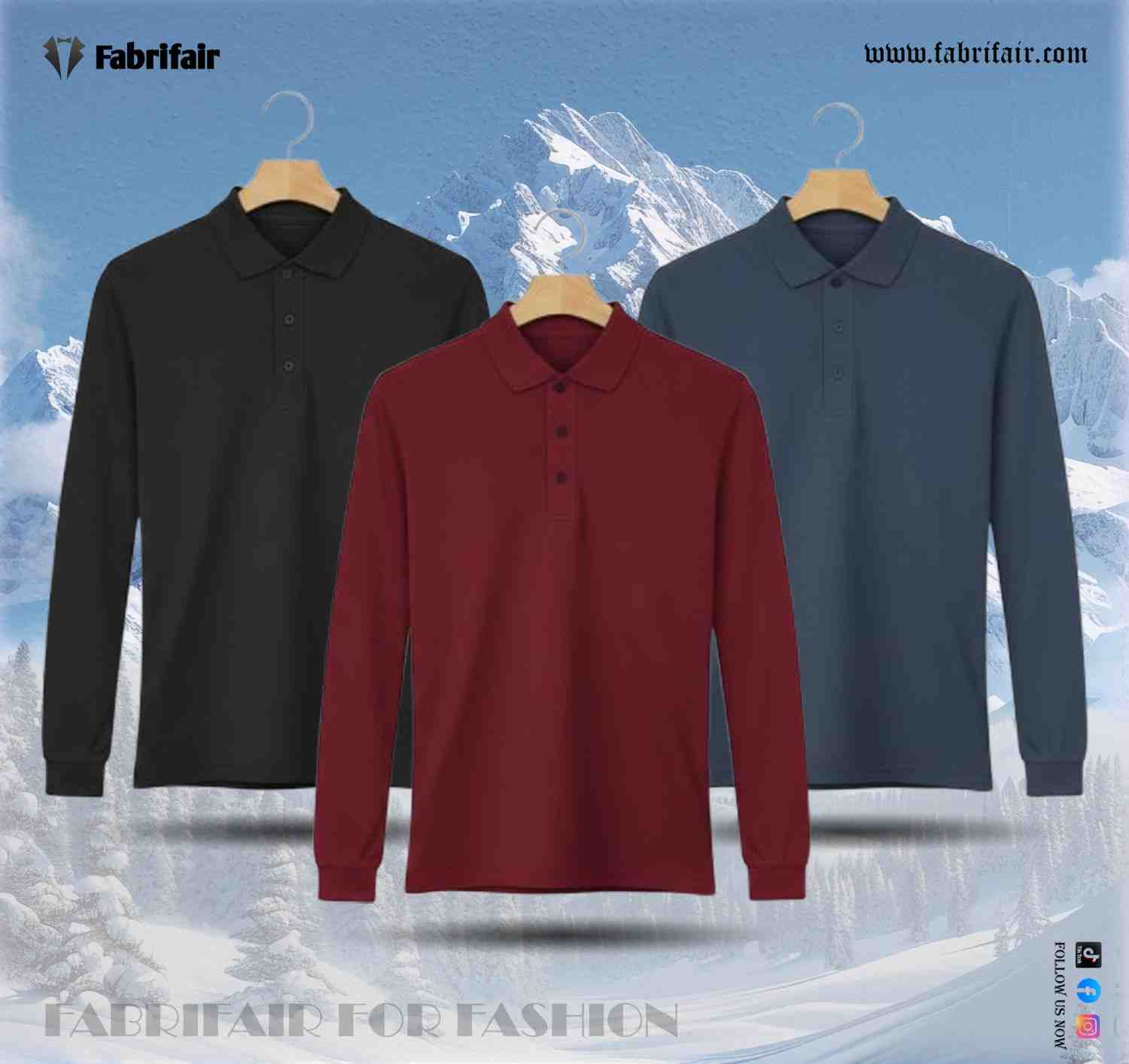 Mens 3pis Combo Stylish Full Sleeve PK Kulti Polo T-shirt