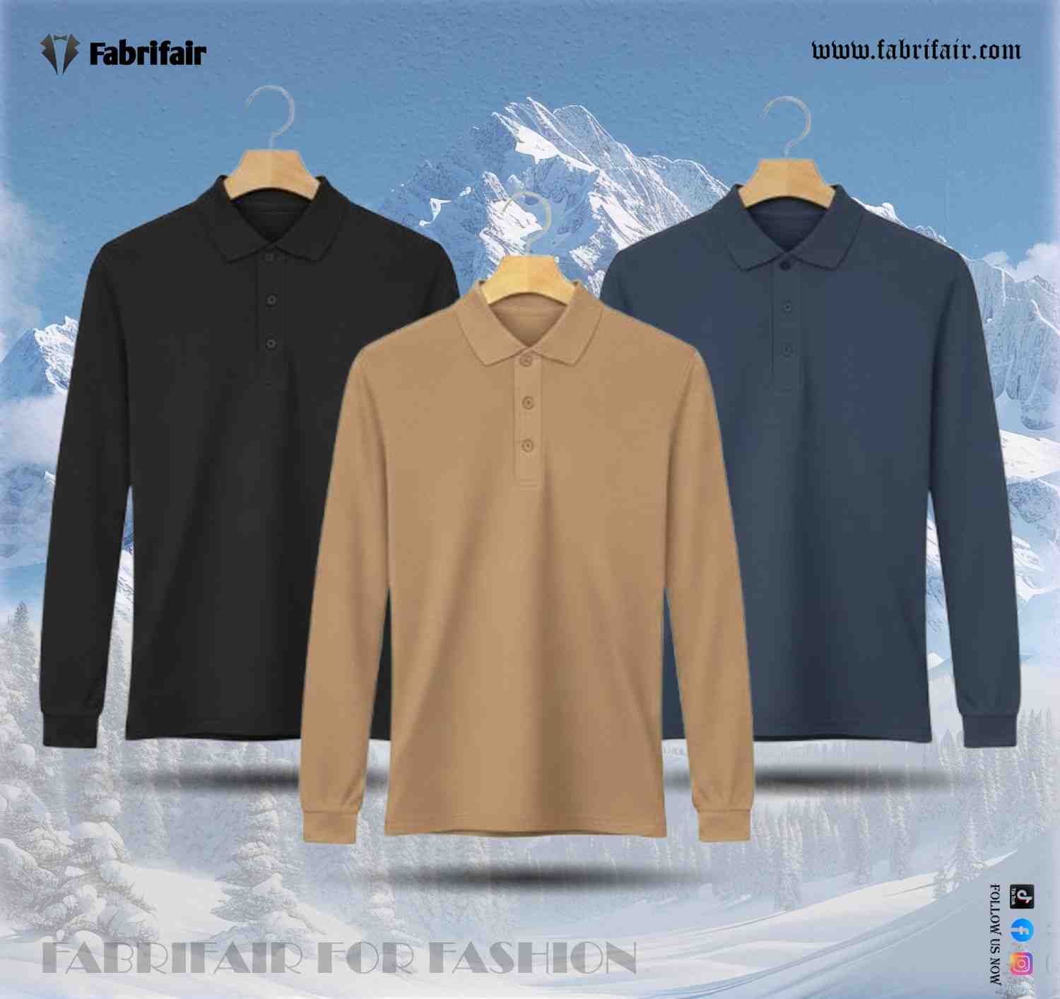 Mens 3pis Combo Stylish Full Sleeve PK Kulti Polo T-shirt
