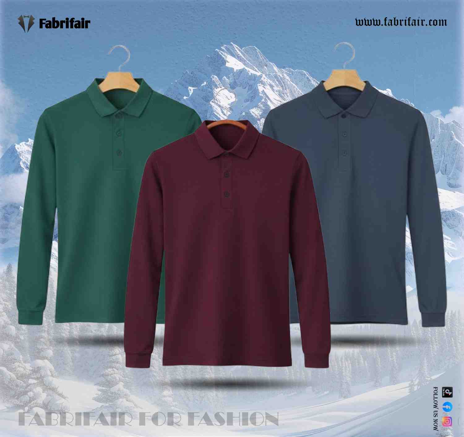 Mens 3pis Combo Stylish Full Sleeve PK Kulti Polo T-shirt