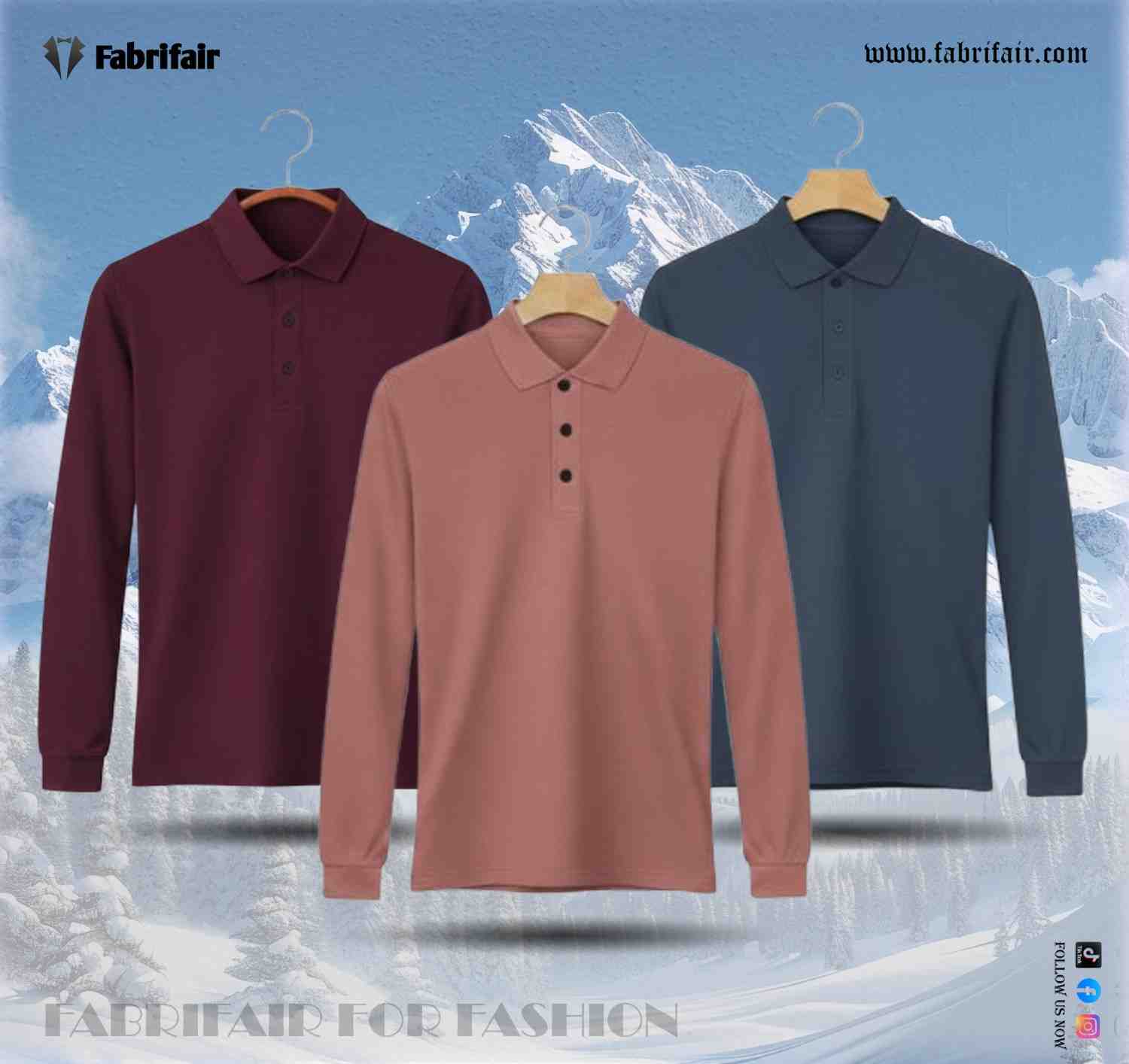 Mens 3pis Combo Stylish Full Sleeve PK Kulti Polo T-shirt