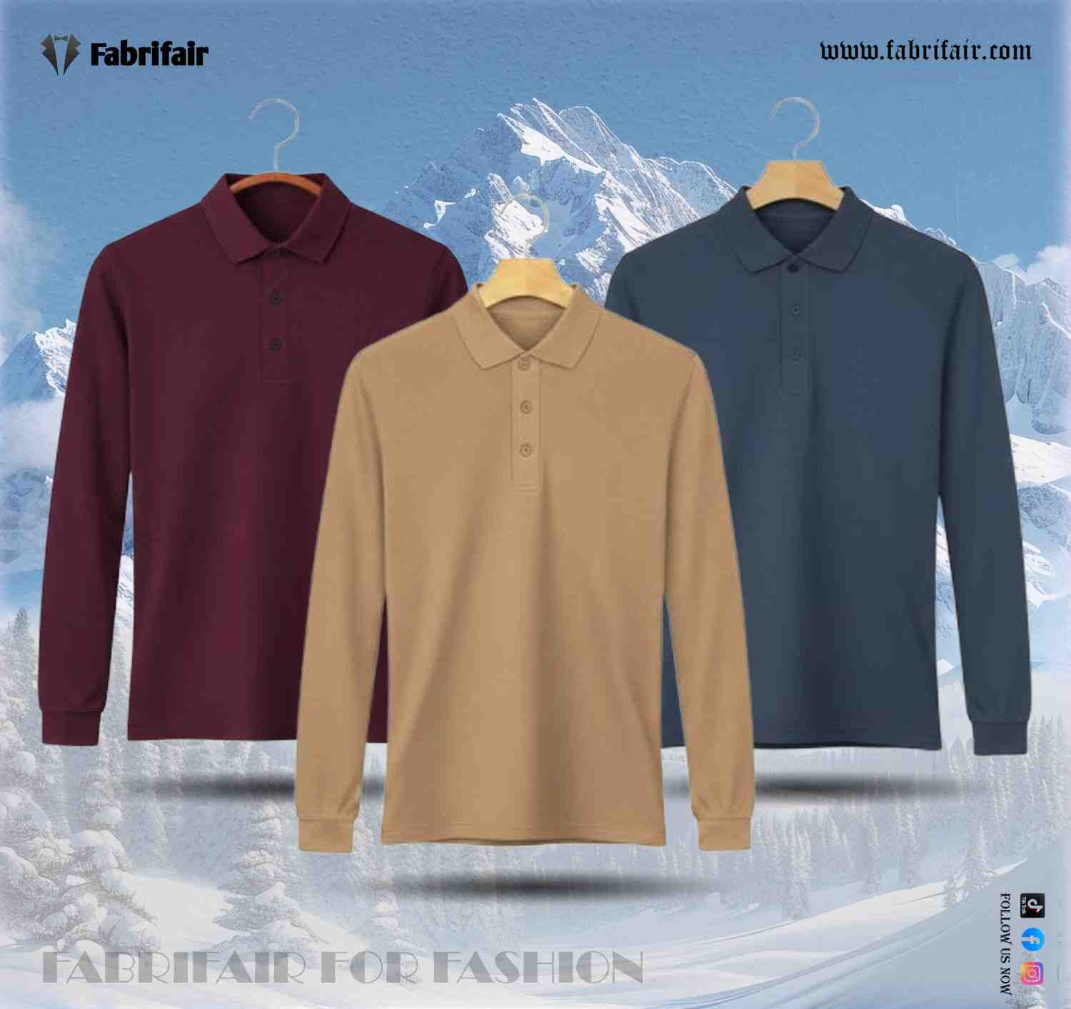 Mens 3pis Combo Stylish Full Sleeve PK Kulti Polo T-shirt