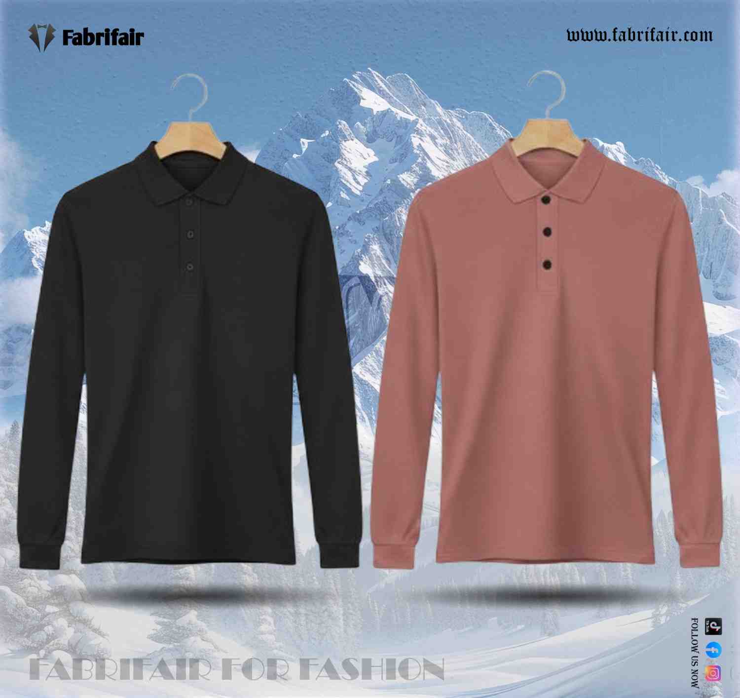 Mens 2pis Combo Full Sleeve PK Kulti Polo T-Shirts - Classical Edition