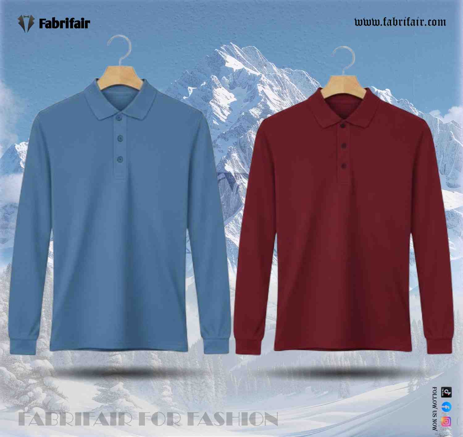 Mens 2pis Combo Full Sleeve PK Kulti Polo T-Shirts - Classical Edition
