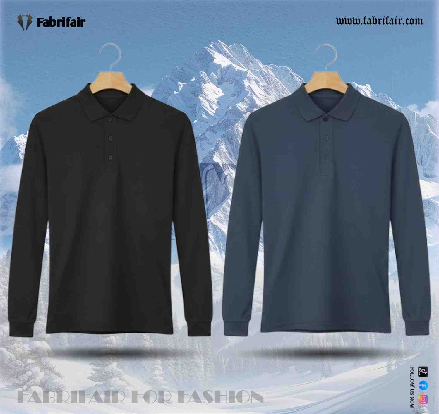 Mens 2pis Combo Full Sleeve PK Kulti Polo T-Shirts - Classical Edition