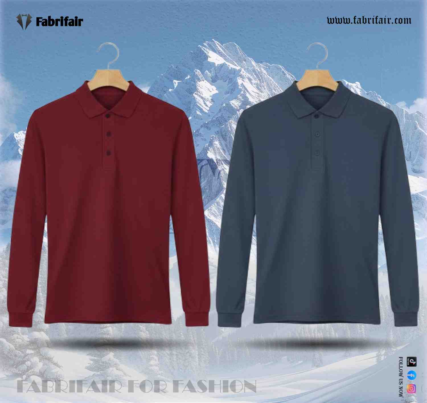 Mens 2pis Combo Full Sleeve PK Kulti Polo T-Shirts - Classical Edition