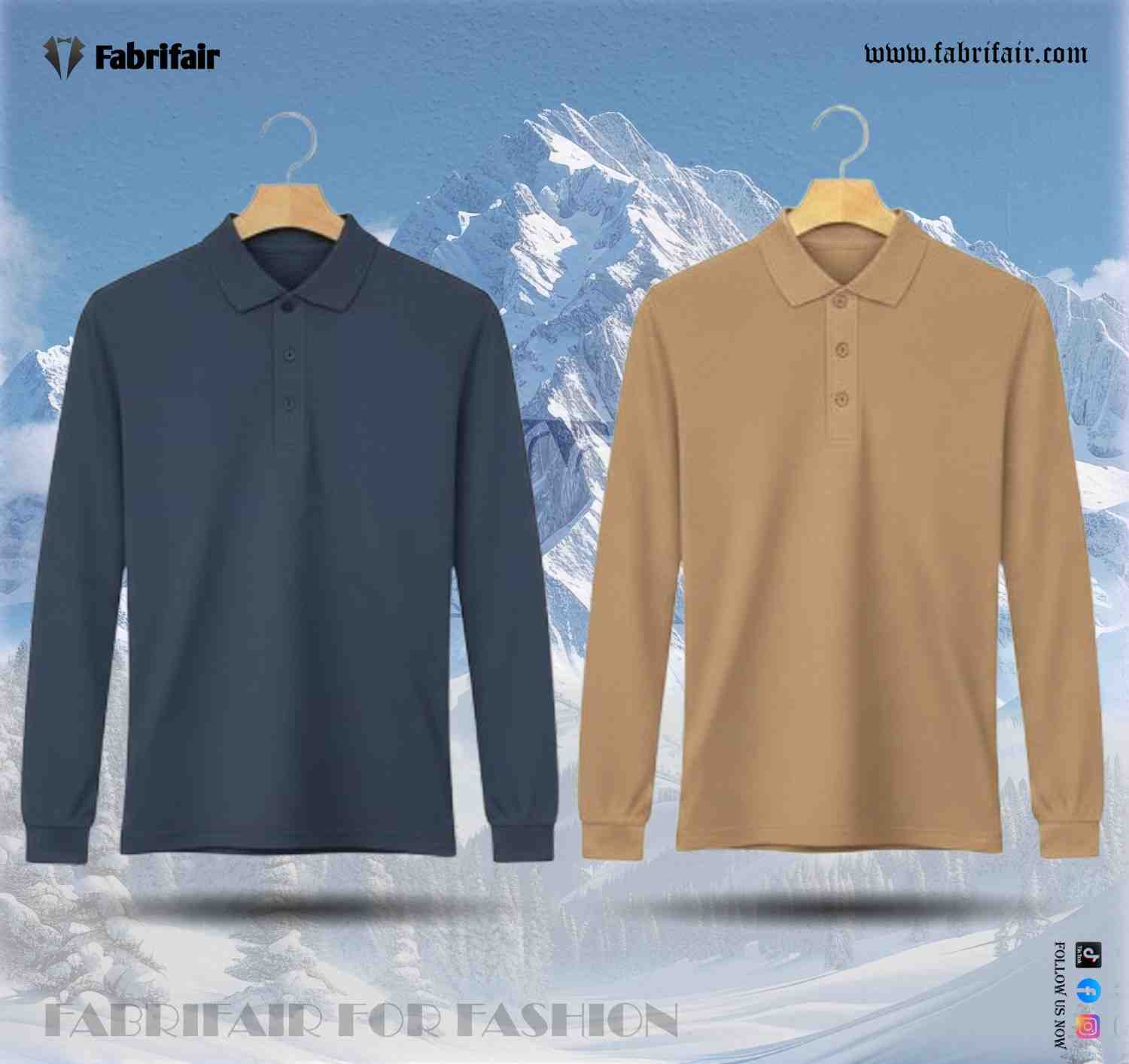 Mens 2pis Combo Full Sleeve PK Kulti Polo T-Shirts - Classical Edition