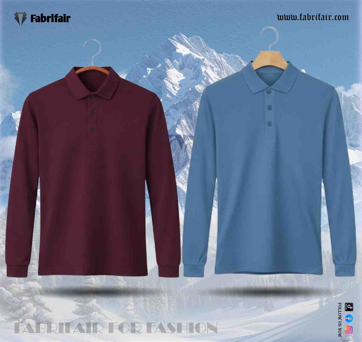 Mens 2pis Combo Full Sleeve PK Kulti Polo T-Shirts - Classical Edition