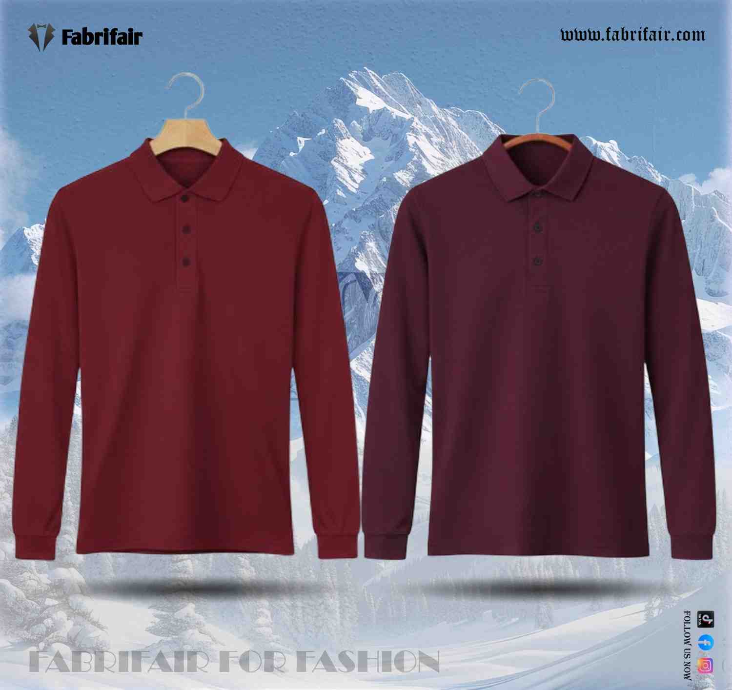 Mens 2pis Combo Full Sleeve PK Kulti Polo T-Shirts - Classical Edition