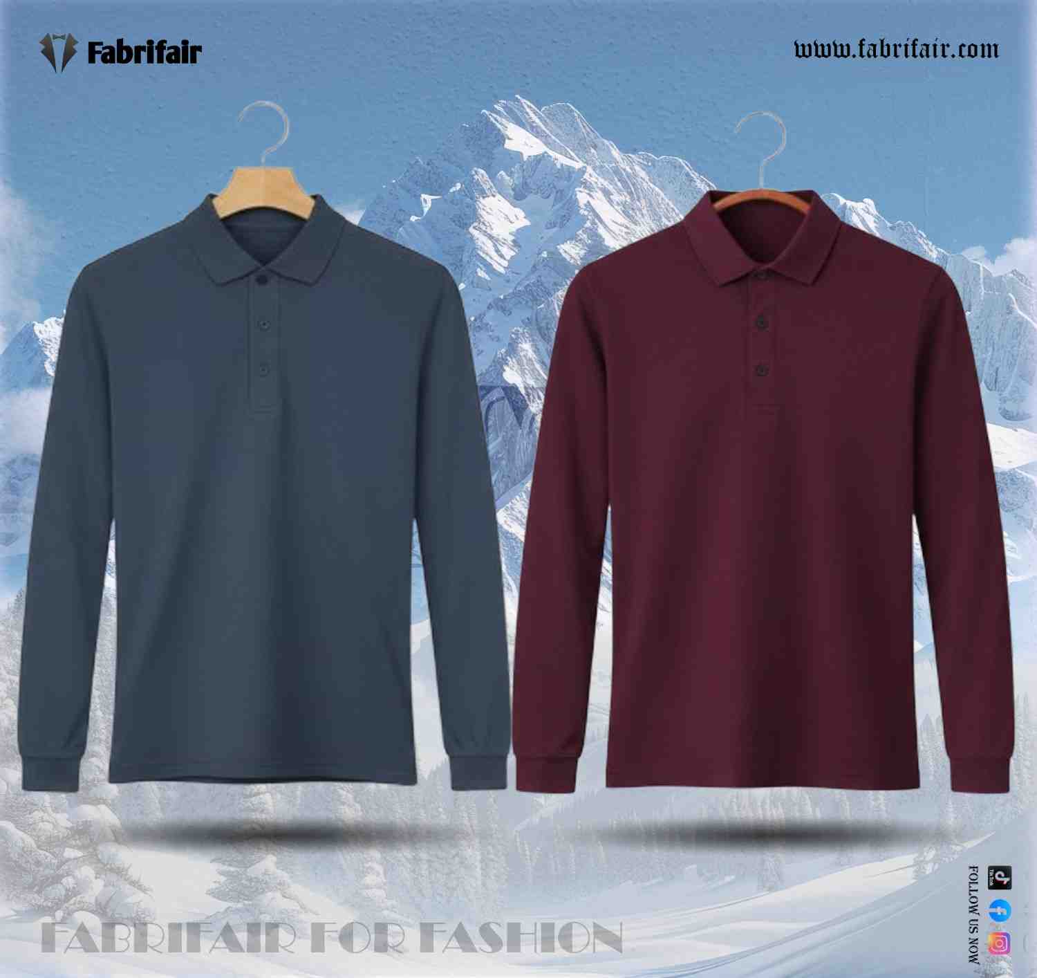 Mens 2pis Combo Full Sleeve PK Kulti Polo T-Shirts - Classical Edition