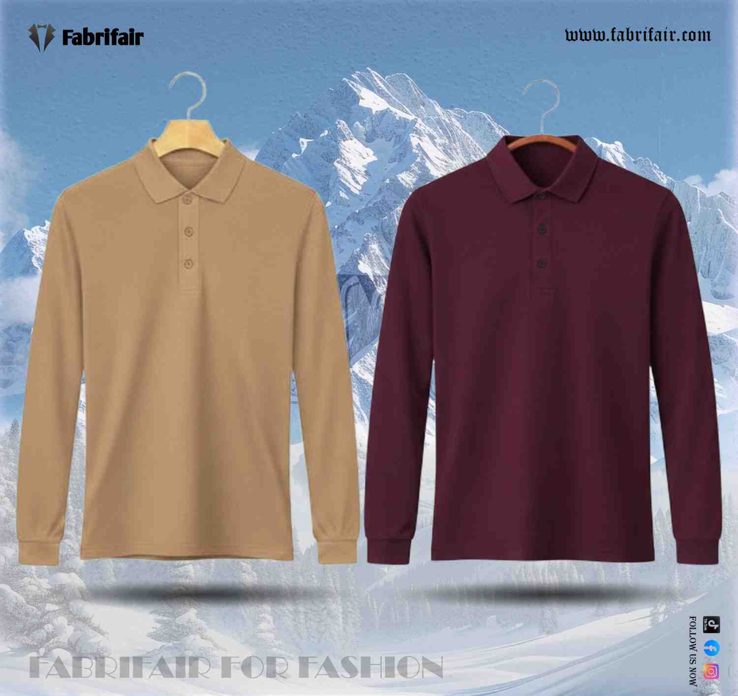 Mens 2pis Combo Full Sleeve PK Kulti Polo T-Shirts - Classical Edition