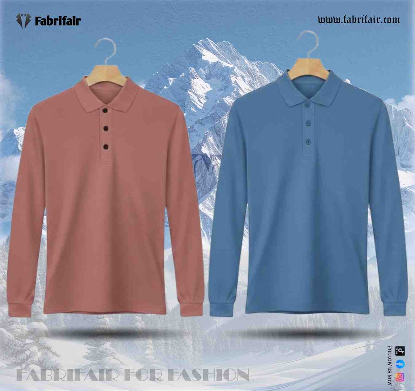 Mens 2pis Combo Full Sleeve PK Kulti Polo T-Shirts - Classical Edition